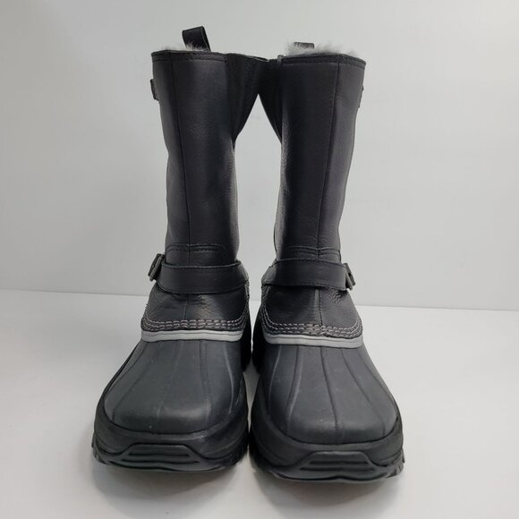 ULU Women's Outdoor Cold Weather Black Leather and Rubber Boots US Size 10 NWOT - Picture 3 of 13